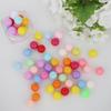 Şeker Rengi Plastik Boncuklar: Çocuk DIY Takıları, El Sanatları ve Oyuncak Tabanca Mermileri İçin Deliksiz Yuvarlak Zıplayan Toplar.