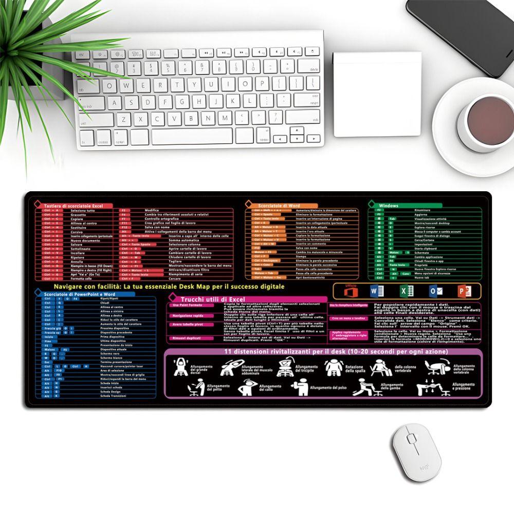 HD Printing Computer Keyboard Pad Italian Version Keyboard Pad  Shortcut Reference