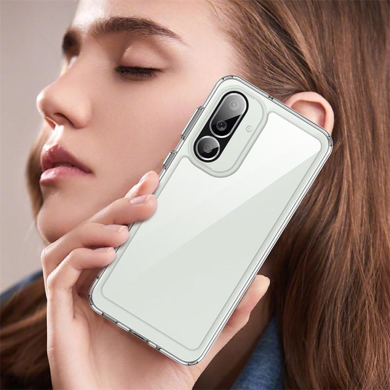 For Samsung Galaxy M56 5G Case Samsung Galaxy M56 5G Cover Shockproof Clear PC + TPU Silicone Protective Phone Cover Samsung M56