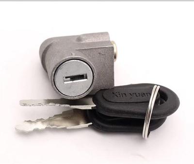 1 cerradura de batería de litio para bicicleta eléctrica, con retorno automático, para caja de batería de vehículo, cilindro de bloqueo.