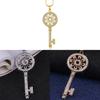 Korean Style Long Sweater Chain With Key Pendant For Women Gift