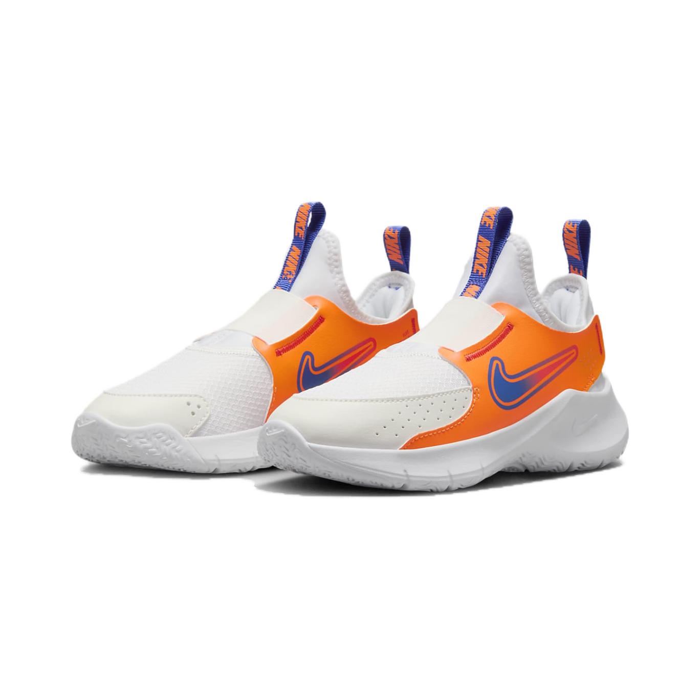 Nike Кроссовки Flex Runner 3 PS White Total Orange Blue Kids Team-Orange Astronomy-Blue — фото 3
