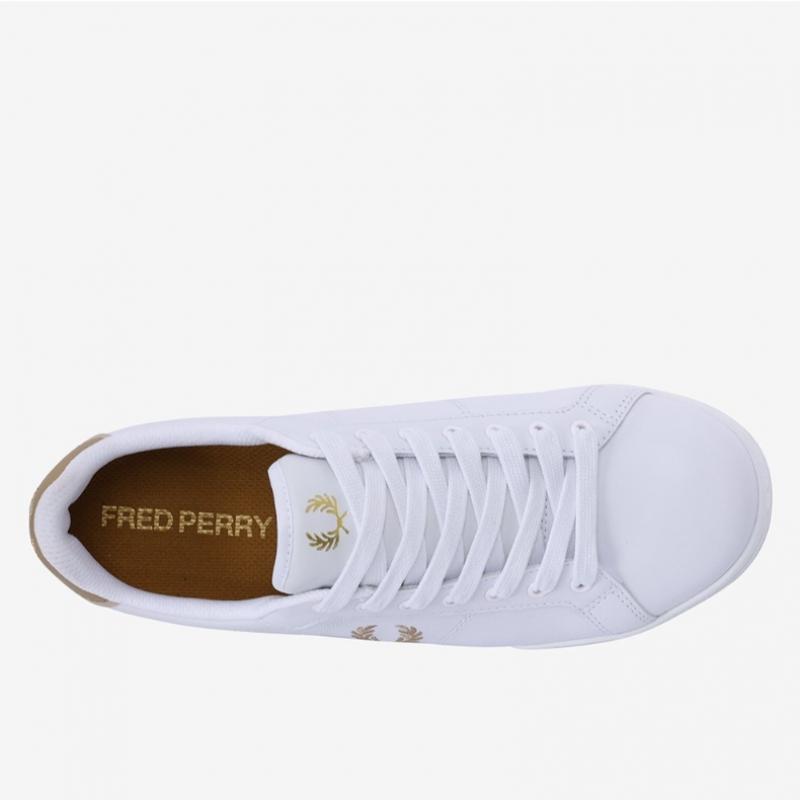 Fred Perry Men S White Leather SneakerS Sfpm2416311 U67