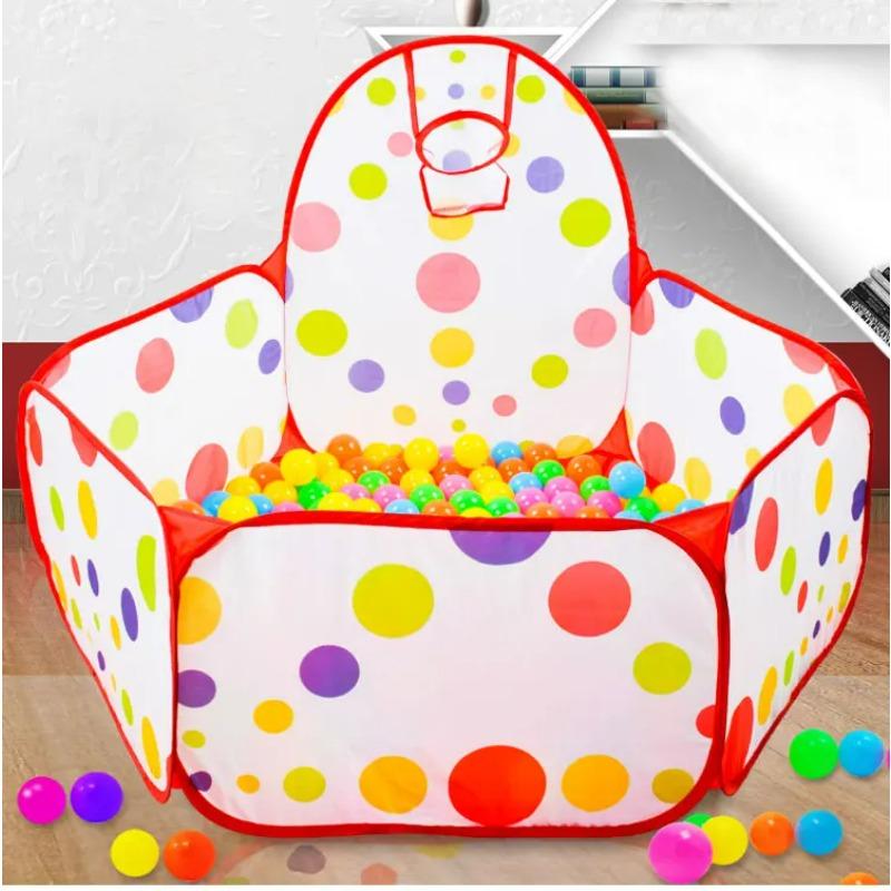 

Children s ocean ball pool with basketball basket Bobo pool toy 0.9M (excluding ball) 55*48cm різнокольоровий