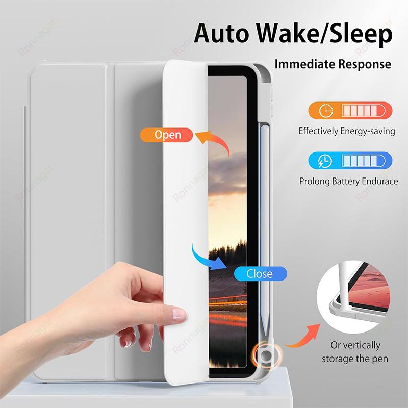 Etui do iPad 10. generacji A16 iPad Air5 Air4 10.9 Air 11 M2 M3 Pro11 M4 M2 7 8 9 10.2 10.5 Etui z uchwytem na ołówek