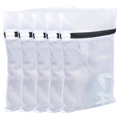 ZMHJY 5-Pack 30*40cm Mini Laundry Bags, Laundry Nets, Machine Washable, for T-Shirts, Bras, Underwear, and Thick Clothes, Fine Mesh