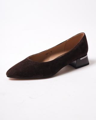 Low-heeled Shoes Suny Liana 6980 36 Brown Suede