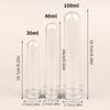30/40/100Ml Pet Test Tube Bottle Transparent Cylindrical Plastic Refillable Bottle For Mask Candy Data Line Masking Paper