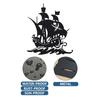 pirate ship wall art style sets sail - Metal  Bold nautical decorations bring a lasting and fashionable adventure to any room.