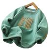 New Big Size Spring Autumn Boys Shirt Fashion Letter Smile Full Sleeve Teenager Boys Sweatshirt 3-12 Years Children Top Clothes