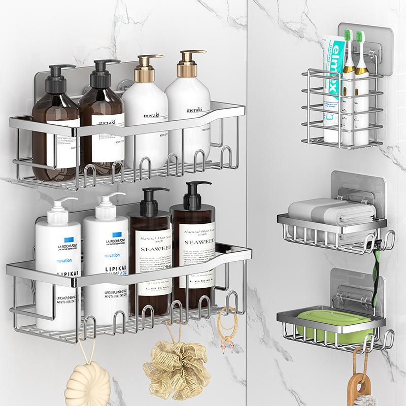 No Drilling Stainless Steel Triangle Double Layer Shelf for Bathroom Balcony Kitchen Corner Storage Space Saving Durable Design