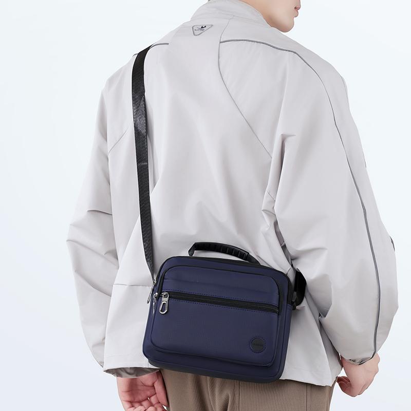 Men's Crossbody Bag Business Waterproof Lightweight Multi-Layer Shoulder Bag