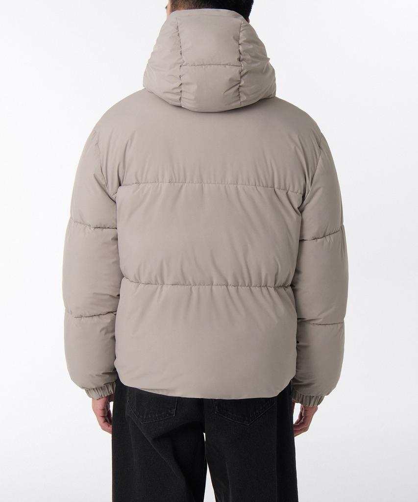 Musinsa Standard Daily Puffer Hooded Short Padded Jacket [Light Beige]