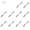 10pcs Stainless Steel Pin  Connector Chain Eight-shaped Ring Pin Connector Fishing Accessories