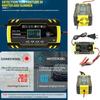 12V 24V 4A 8 Amp Motorcycle Car Battery Charger Intelligent Car Battery Charger Pulse Repair Starter US
