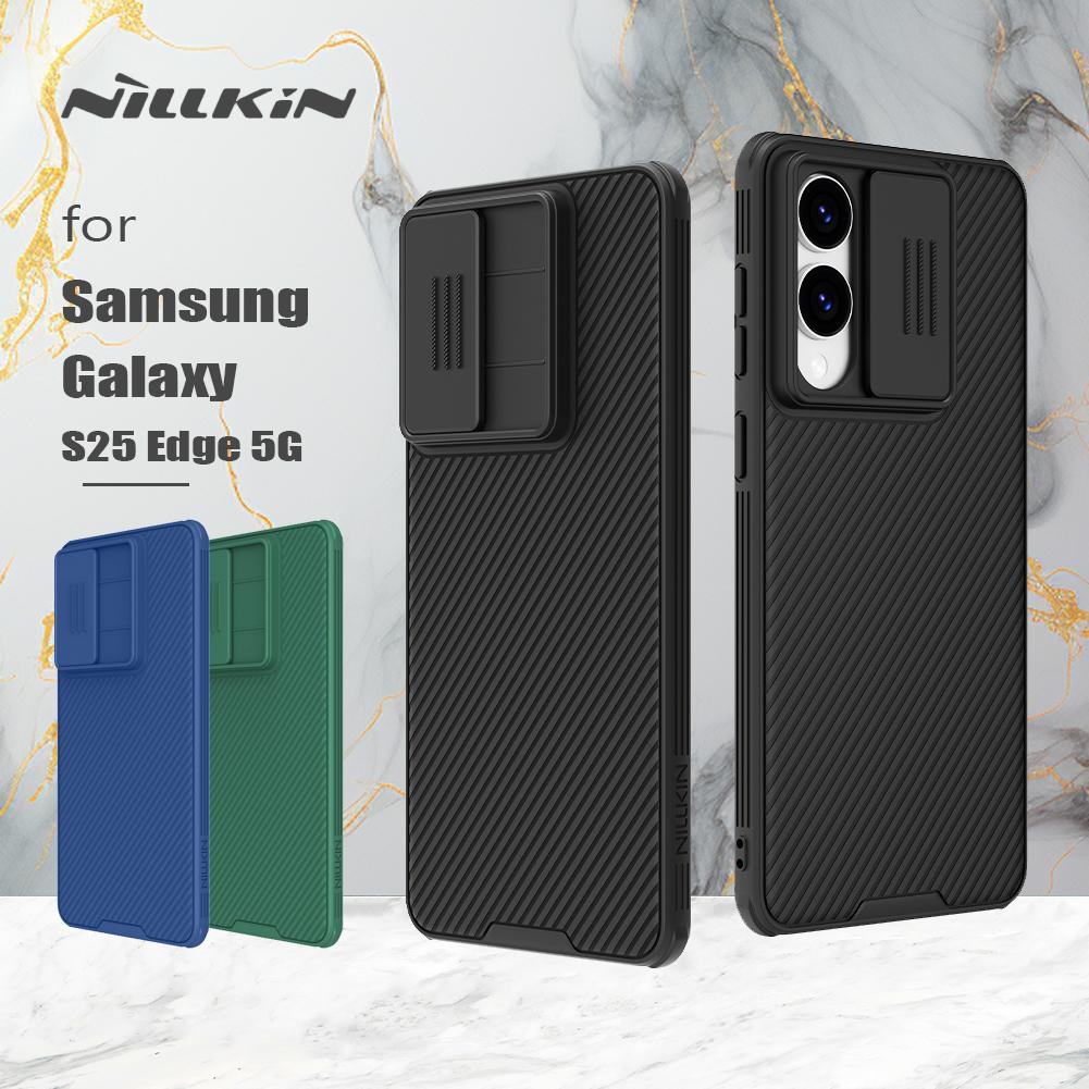 Per Samsung Galaxy S25 Edge 5G Custodia Nillkin CamShield 360 Custodie con Copri Fotocamera Scorrevole Protezione Lente Fotocamera Cover Posteriore