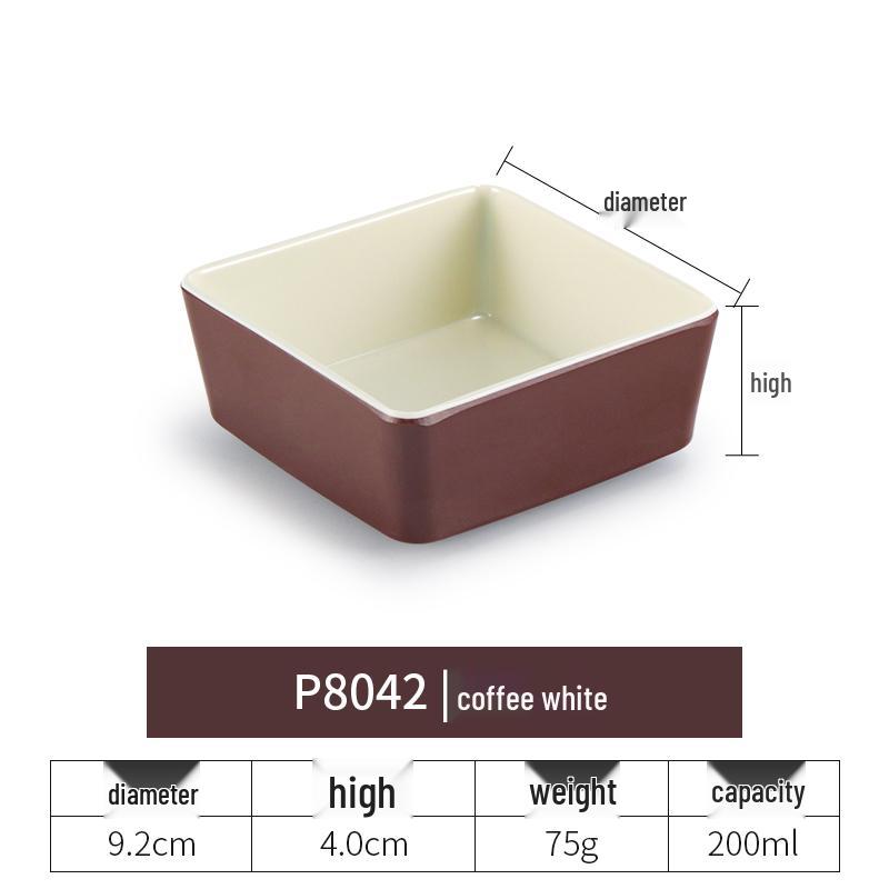 Imitation Porcelain Melamine Dipping and Snack Dish for Restaurants