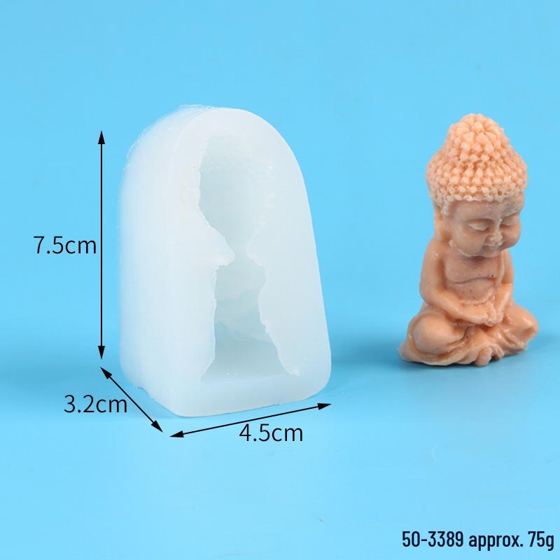 Buddha Statue Aromatherapy Candle Mold - DIY Indoor Decoration Ornament