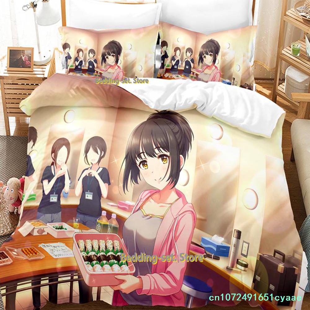 Takafuji Kako Bedding Set Single Twin Full Queen King Size Bed Set Adult Kid Bedroom Duvetcover Sets Anime Girls Bed