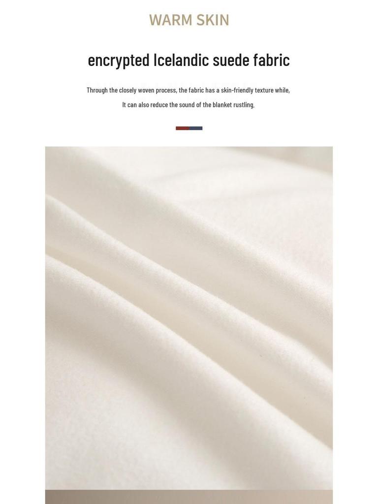 Icelandic Cashmere Down Luxury Quilt with High Rebound Warmth