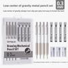 Set de Lápices Mecánicos Metálicos LANGUO 0.3/0.5/0.7/0.9mm Con Goma de Borrar Agarre Suave para Bocetos Artísticos Dibujo Papelería Material Escolar