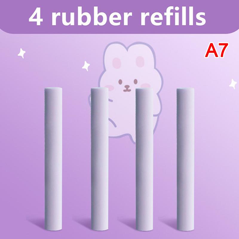 Drücken Cartoon Bleistift Radiergummi Stift Typ Niedlicher Radiergummi Austauschbarer Gummikern Schulschüler Radiergummi Kindergeschenke Büro Radiergummi