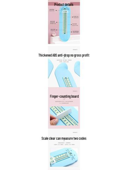 Baby and Toddler Foot Length Measuring Ruler – Universal Children's Shoe Measuring Tool for Home Use
