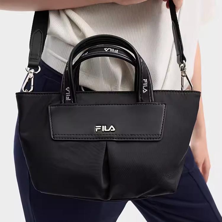 New FILA Fabric Handbag Shoulder Bag Crossbody Bag Extra Small Women's Black F13W439172FBK