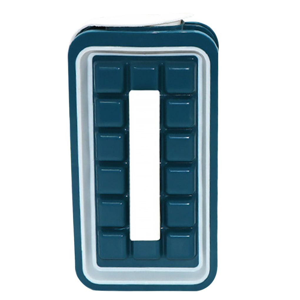 

Folding Ice Mold Portable Insulated Ice Maker Box Cube Tray DIY Mould for Home Travel Outdoor