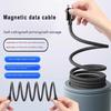 100W 27W Magnetic Type C USB to For iOS Cable Coiled Fast Charging for iPhone 15 14 16 Pro max Samsung S25 Google Magnet Storage