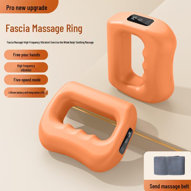 3-in-1 Portable Electric Fascia Gun Massager and Mini Yoga Ring