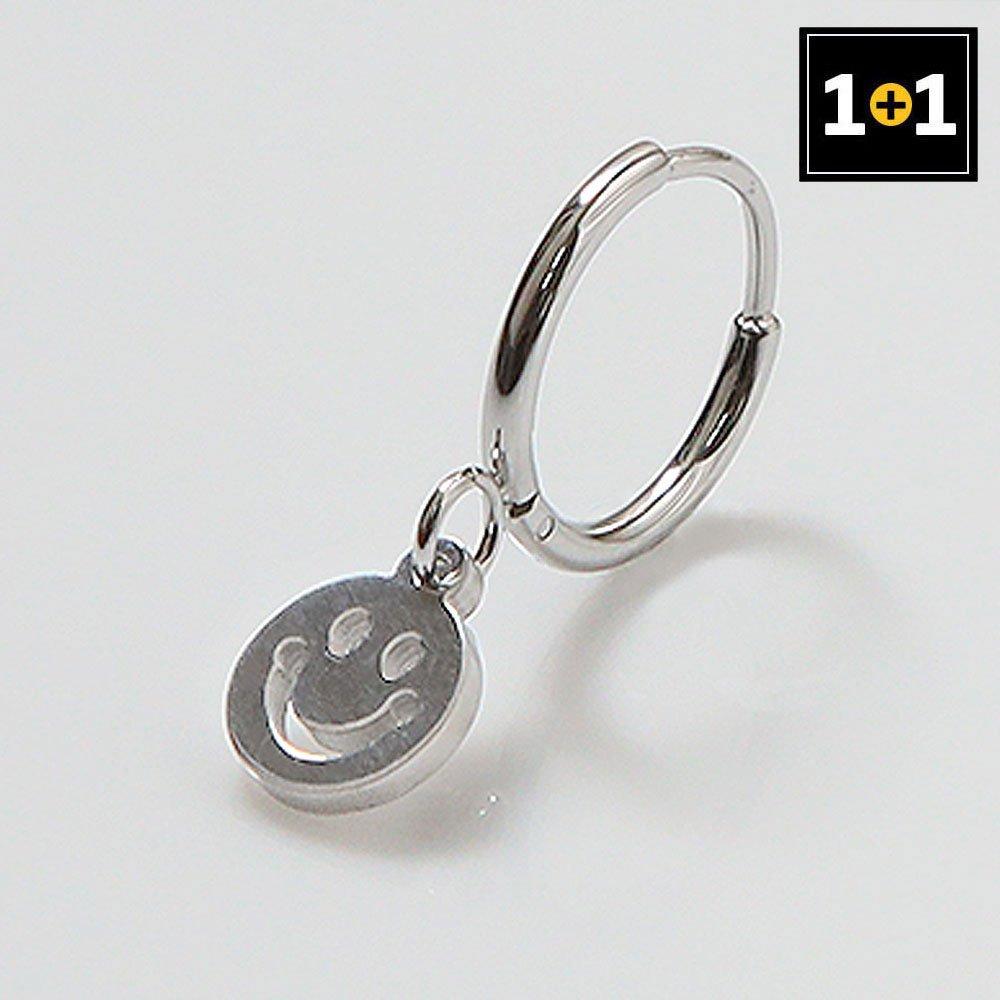 [1+1] Surgical Piercing Happiness Ring (Single Side)