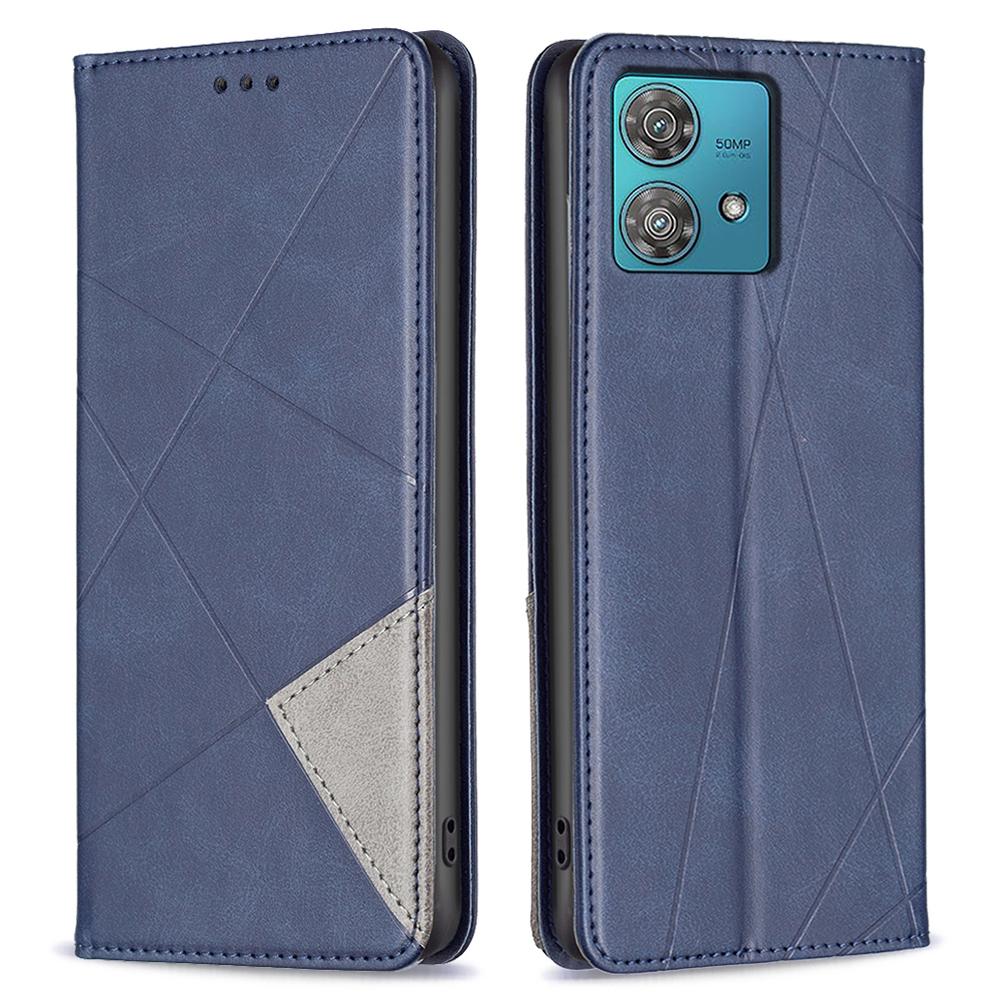 For Motorola Edge 40 Neo 5G Case PU Leather Card Slots Stand Phone Cover