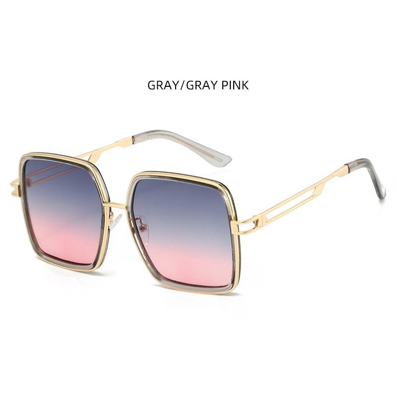 New Women's Square Sunglasses Women's Large Frame Uv Anti-uv Sunglasses Fashion Sunglasses M5246