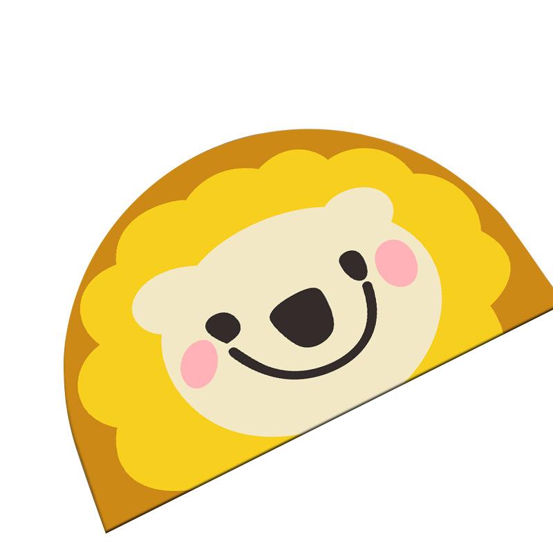 Tapete de Chão de Lama Diatomácea Desenho Animado Tapete de Chão de Banheiro Absorção de Água Secagem Rápida Tapete Antiderrapante Resistente à Sujeira e Fácil de Cuidar Tapete para os Pés