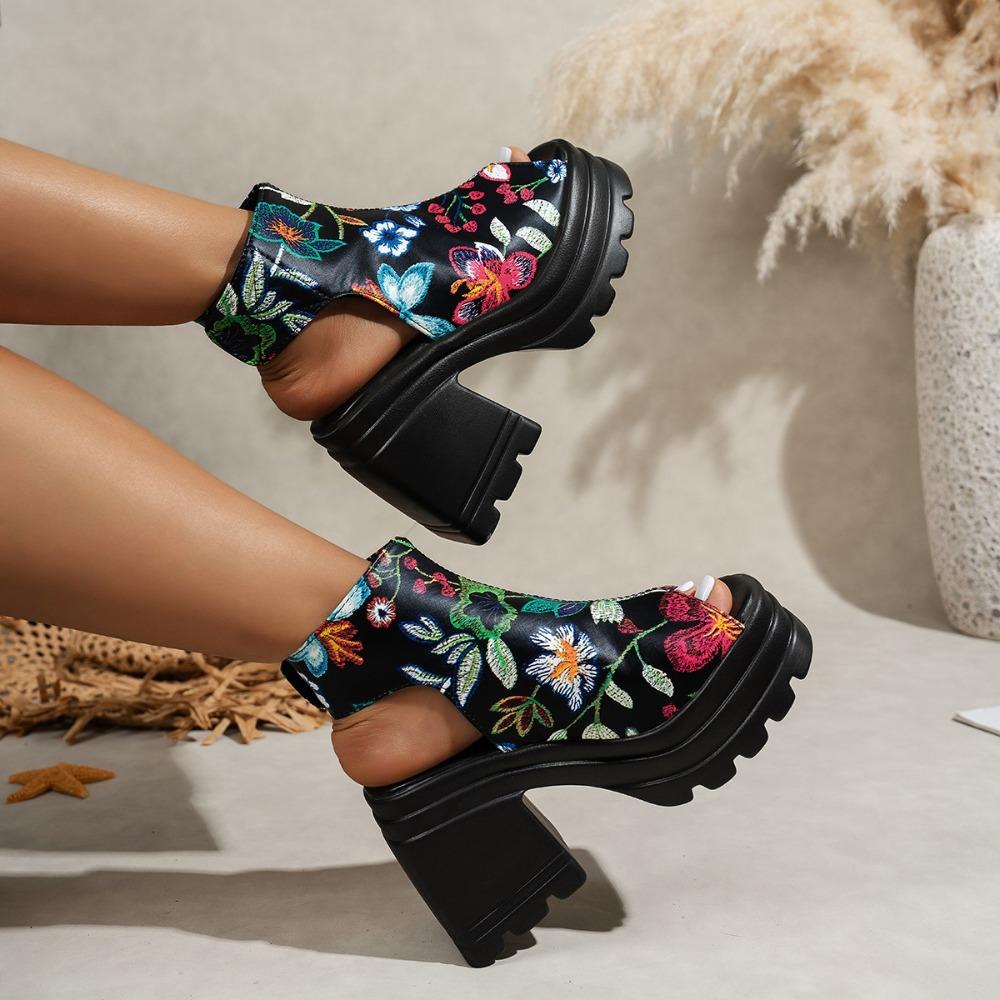 Sommer Fischmaul Offene Zehen Leichte Sexy Bankett High Heel Sandalen Modisch Neu Rutschfest Bequeme Damen Freizeitsandalen