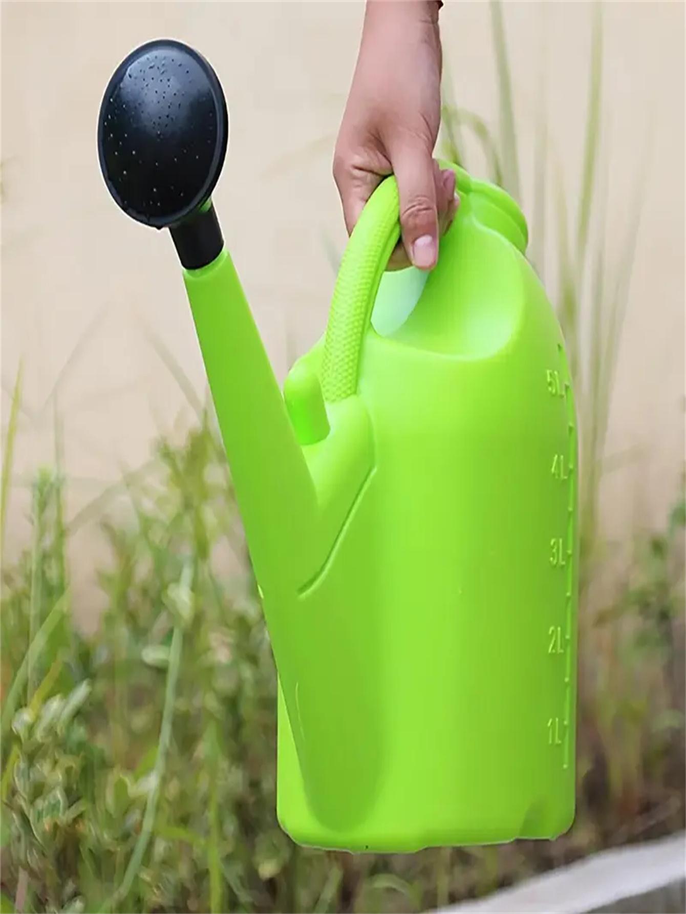 Outdoor Watering Can with Detachable Long Nozzle, Large Plastic Watering Can for Garden Flower Plants, Outdoor Plants, Indoor Florals зелёный