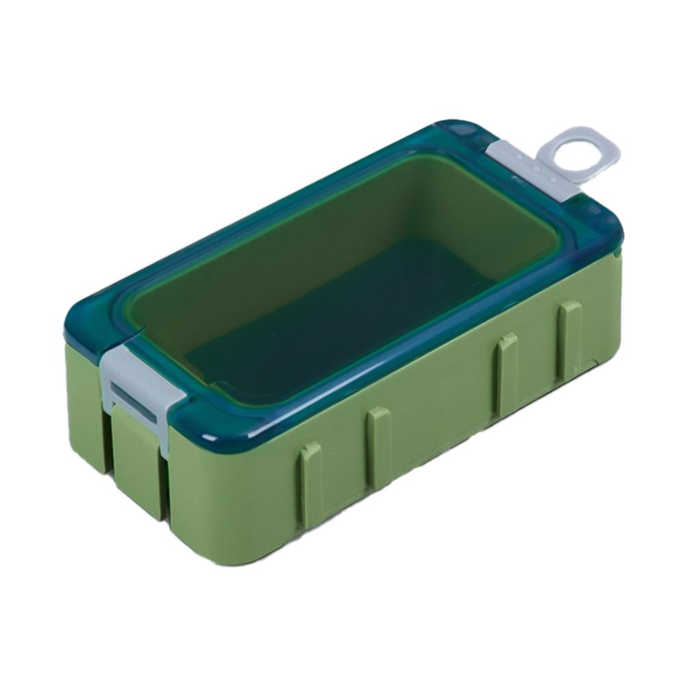 

1 шт. Магнитная коробка для принадлежностей для приманок с флуоресцентным уплотнительным резиновым кольцом, водонепроницаемая влагостойкая коробка для хранения рыболовных гаджетов зелёный