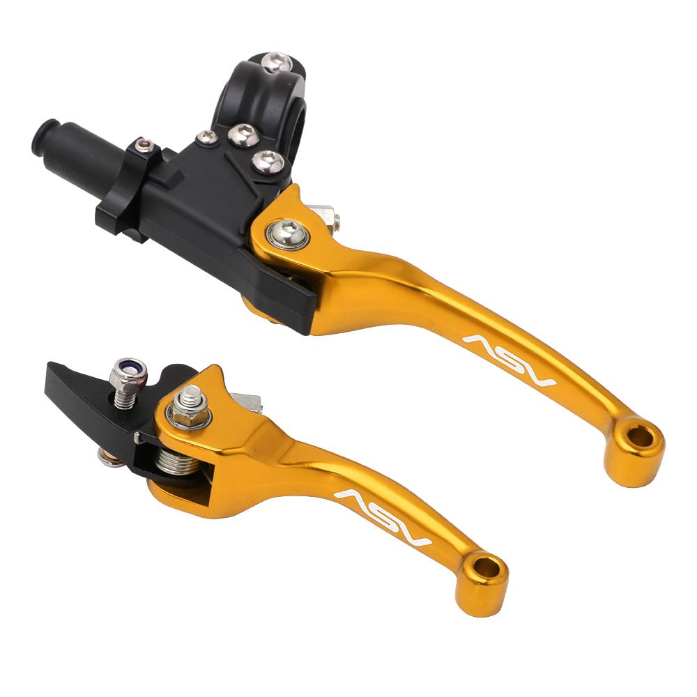 CNC Clutch Brake Lever Motorcycle For Honda KTM YAMAHA KAWASAKI SUZUKI CR CRF EXC EXCF YZ YZF KX KLX RM RMZ 125 250 450 250R золотой