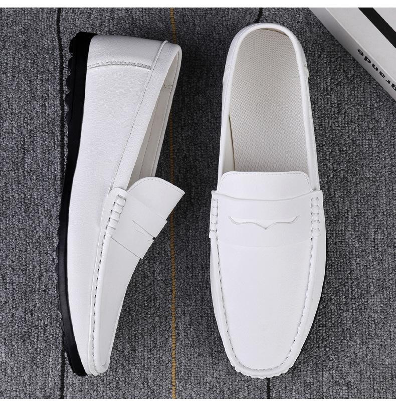 Moda Estiva Mocassini da Uomo Casual Italiani di Lusso Scarpe da Uomo in Vera Pelle Mocassini Leggeri Traspiranti Slip-on Scarpe da Barca