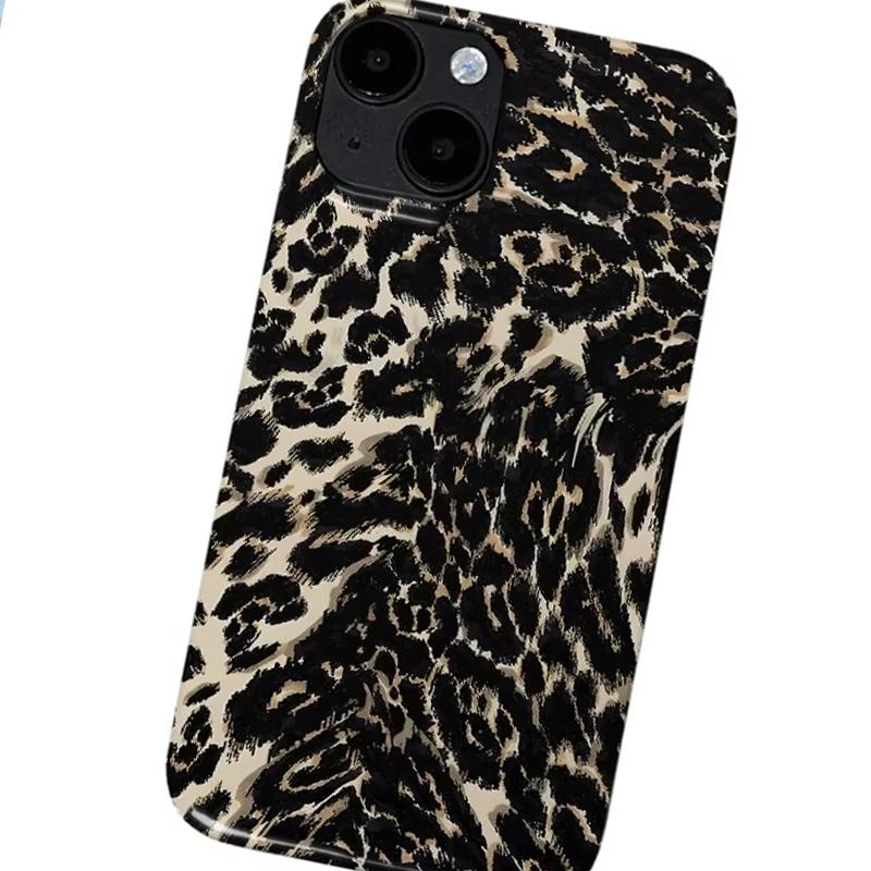 Minimalist Art Advanced Leopard Pattern Phone Case For iPhone 17 AIR 16 15 14 13 12 11 PRO MAX XR XSMAX MINI 7 8 PLUS Y2K Cover