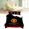 Manchester United Bedding Set With Soft Polyester Fabric For Fans Bedroom Decor