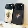 C-Compass S-Sailor Phone Case For iPhone17 16 15 14 13 12 Pro Max Grey Black Matte Laser Metallic Aurora Funda