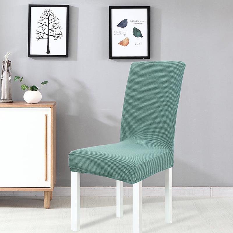 Скандинавский однотонный фланелевый чехол на стул - Износостойкий Пыленепроницаемый Нескользящий Защита от царапин Low Back 35-45cm Single 900₽