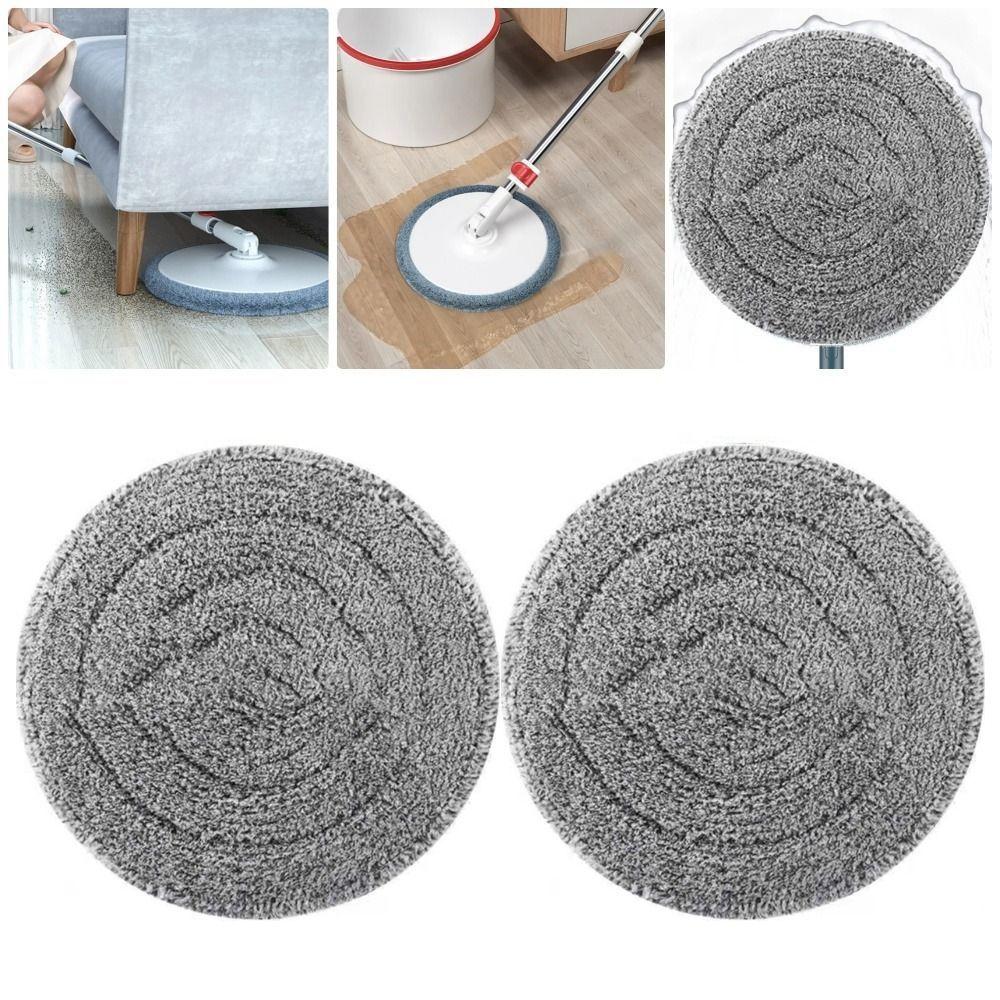 1pc Microfiber Self Wash Spin Mop 360 Rotating MopHead Cleaning Pad