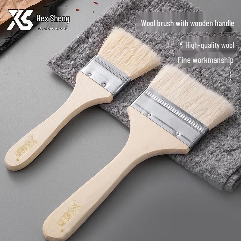 Wood Handle Wool Paint Brush