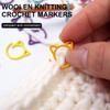 24Pcs Metal Stitching Marker Crochet Locking Marker Rings for Knitting Stitching Marker Rings Locking Stitching Marker