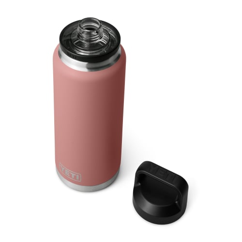 YETI Rambler 36oz Vacuum Insulated Stainless Steel Bottle with Chug Cap, Sandstone Pink