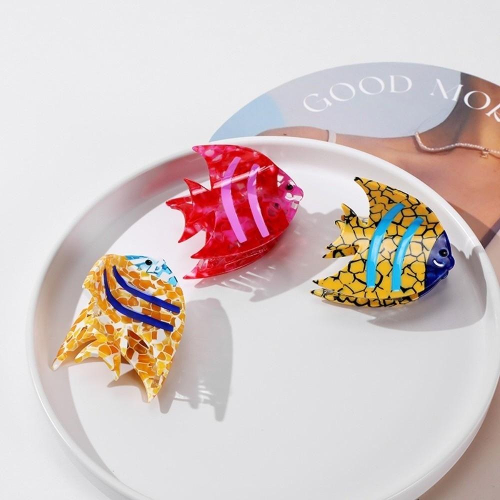 Cartoon Shark Clip Shark Acetic Acid Hair Claw Personalized Fish Hair Claw  Female