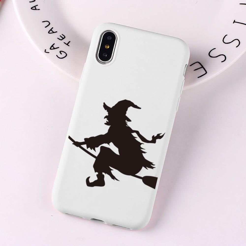 Halloween Mousepad for iPhone 14 11 12 13 Mini Pro Xs Max 8 7 6 6S Plus X XR Solid Candy Color Case